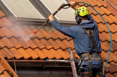 Démoussage et hydrofuge de toiture à Guillerval